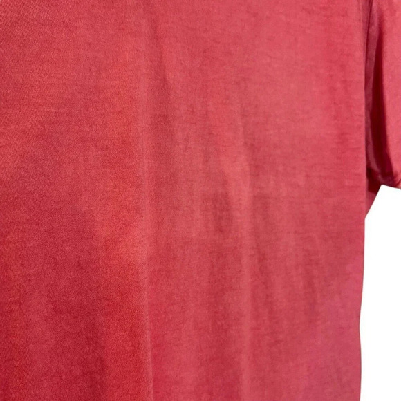 Guess Women’s Light Pink V Neck T Shirt Plus Size XXL Basic Plain Short Sleeves - Picture 6 of 6